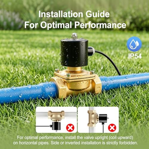 BAOMAIN 1/2" PT Brass Solenoid Valve AC 110V Normally Closed Valve - Image 5