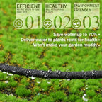 1/4 Inch Soaker Hose Irrigation Hose Drip Hose for Garden Heavy Duty Drip Irrigation Tubing with Hose Connector Set or Watering Planters Flower Vegetable Lawn Yard Landscaping, Black (200 ft) - Image 5