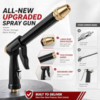 H2 Long Spray Gun + 3 Connectors, H2 Long Spray Gun Power Washer, Multifunctional Car Wash Tool, 360° Adjustable Nozzle, Portable High Pressure Water Sprayer, for Car Washing Patio Irrigation (#c) - Image 6