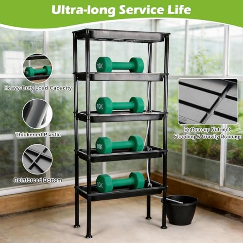 RooTrimmer 5-Tier Hydroponics Growing System, Plant Stand - Image 5