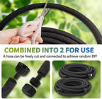 Soaker Hose 25 ft 3-Pack for Garden Beds with Kit, 1/2’’ Soaker Hose 75 ft Heavy Duty, 70% Water Saving Drip Hose Irrigation for Lawn, Landscaping, Garden (Black, 25 FEET x 3PACK) - Image 4