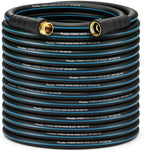 100FT 5/8" Heavy Duty Garden Hose, NON-EXPANDABLE Flexible Water Hose, No Kink by PUUKU