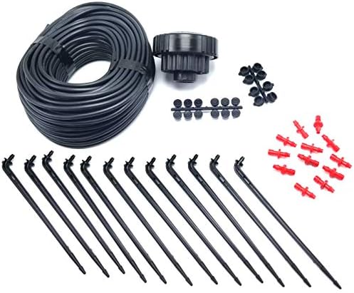 12 Plant Drip Grow Kit - Starter Hydroponics Irrigation Bubbler/Manifold Kit - Includes 100'ft 1/8" Distribution Tubing, Emitter Stakes, Manifold & Plugs (Pots Sold Separately) (1 GPH) - Image 4