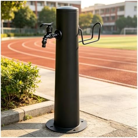 Antifreeze Garden Water Column,Stainless Steel Vertical Water Hydrant,with Hose Holder,Freestanding Floor Mounted Hydrant Waters Tap for Car Washing and Watering by Unknown