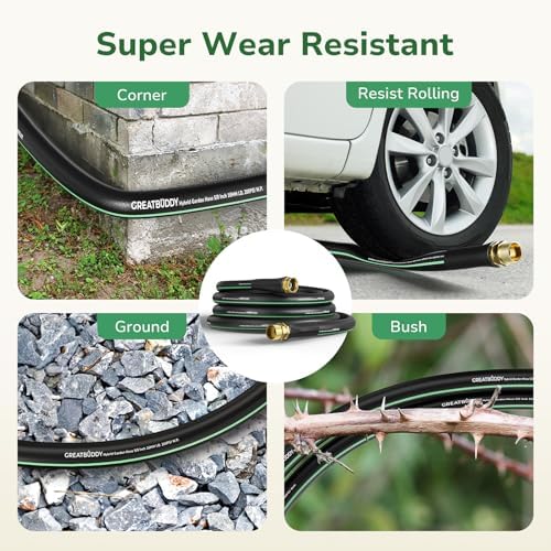 GreatBuddy Garden Hose 25ft, 5/8" Heavy Duty Water Hose - Image 6