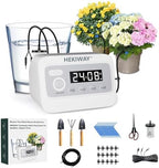 82FT Automatic Plant Watering System–HEKIWAY 390 Adjustable Watering Modes, Supports 30 Pots | Indoor Garden System & Vacation Plant Watering Devices, Auto Watering for Plants Outdoor by HEKIWAY