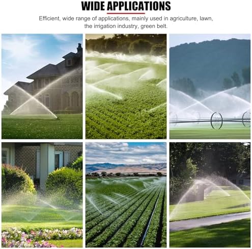360 Degree Automatic Rotating Garden Water Impact Sprinkler G1/2, with Adjustable Tripod, Large Coverage Area, Auto Irrigation System for Plants Lawn Sprinkler - Image 7