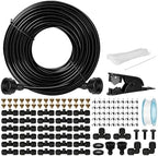 OnBrand 100FT Misters for Outside Patio with 3/4" Adapter and 2 T-Joints by OnBrand