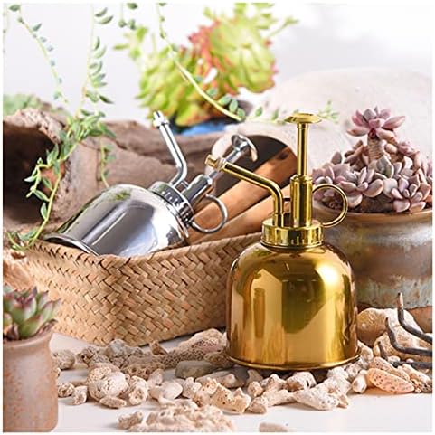 Sprinkler Bottle Stainless Steel Watering Can,Upgrade Mini Plant Spray Mister 10oz300ml Watering Pot for Outdoor Indoor Gardening Plant Silver,Gold Color Sprinkling can(Silver) - Image 3