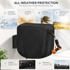 Wall Mounted Hose Reel Cover for VEVOR 130 ft Retractable Hose Reel 2023–2026,Waterproof Oxford fabric for Retractable Garden Hoses ReelsHeavy Duty Shield,Brown - Image 4