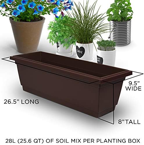 6-Ft Raised Garden Bed - Vertical Garden Freestanding Elevated Planter with 4 Container Boxes - Good for Patio or Balcony Indoor and Outdoor - Perfect to Grow Vegetables Herbs Flowers - Image 4