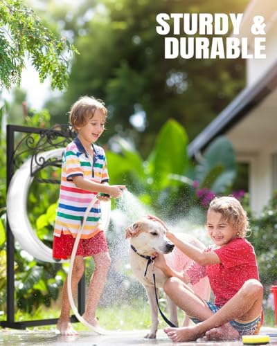 Breeze Touch Garden Hose Holder Freestanding with Basket, Heavy Duty Outdoor Hose Stand, Metal Rack for Yard, Durable Water Hose Storage for outside, Compact Organizer for Garden Use - Image 5
