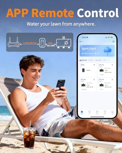 Diivoo Brass Smart WiFi Sprinkler Timer 3 Zone - Image 4