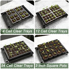 RooTrimmer 5-Tier Seed Starter Trays, Plant Stand, with Bottom-Watering Design– Reinforced Thickened Shelf for Small Pots, Balcony/Indoor Seed Starting & Greenhouse, Black - Image 4