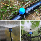 DIY Drip Irrigation Kit with Vortex Emitters - Garden Watering System for Raised Beds, Greenhouse & Containers, Adjustable Misting Nozzles, 1/2 inch 65.6 FT Hose (Irrigation D2) - Image 5