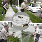 YOTOO Garden Hose 75FT, Lightweight, Durable, Flexible, Non-Expanding, Kink-Free Water Hose with Solid Brass Fittings for Outdoor, Watering flants and flowers, Car Wash, Gray - Image 6