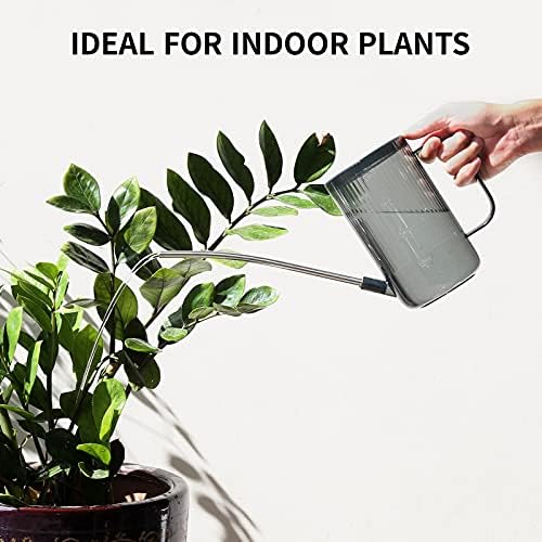 Watering Can Indoor Plants Small Watering Can Set w/Spray Bottle, Squeeze Bottle, Soil Moisture Meter(Gray) - Image 3