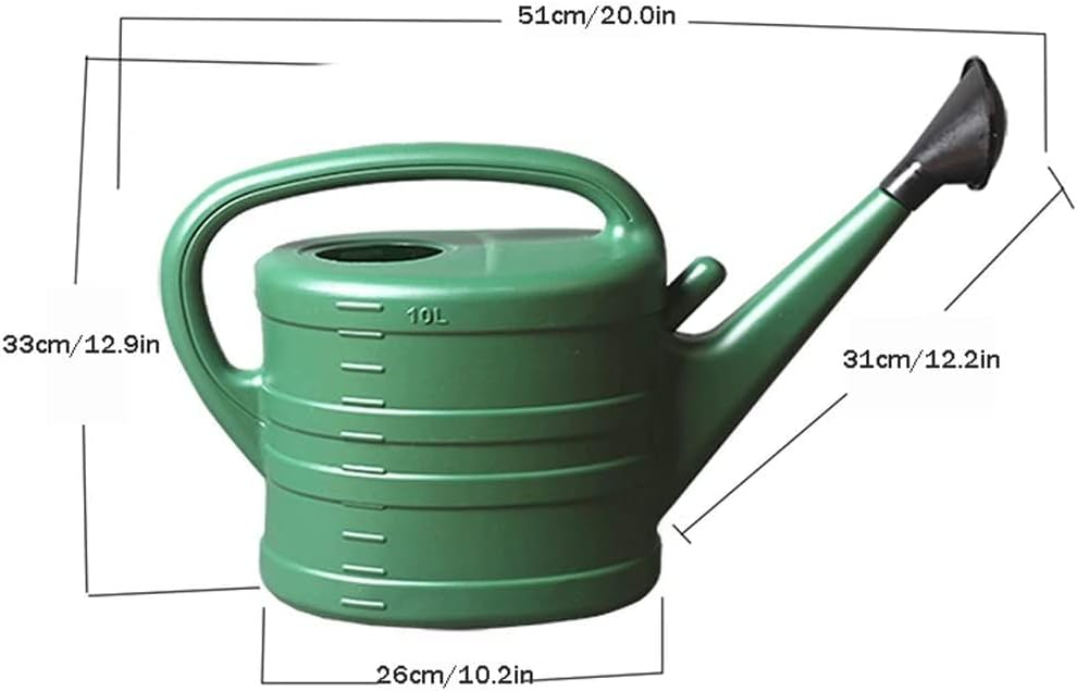 Watering Can Long Mouth Plastic Watering Can Big Pot with Removable Spout for Bonsai Plants Garden Outdoor Garden Tool - Image 2