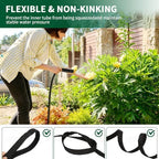 Garden Hose 100 FT Non-Expanding, Ultra-Lightweight, Kink-Resistant, Burst-Proof, Lead-Free & All-Weather Flexible High-Pressure Hose for Watering, Yard Work, Car Cleaning & Pet Bathing (100 FT) - Image 5