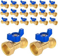 20PACKGUOFIS Outdoor Garden Spigot,3/4" Female NPT Inlet x 3/4" Male GHT by GUOFIS