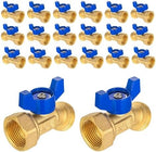 20PACKGUOFIS Outdoor Garden Spigot,3/4" Female NPT Inlet x 3/4" Male GHT by GUOFIS