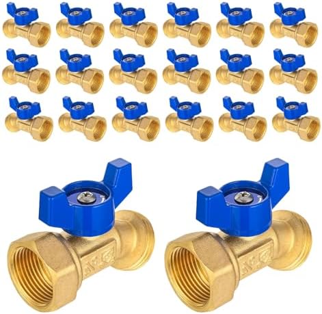 20PACKGUOFIS Outdoor Garden Spigot,3/4" Female NPT Inlet x 3/4" Male GHT by GUOFIS