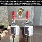 2 Way Hose Splitter, 3/4" GHT Brass Garden Hose Splitter (Red) - Image 4