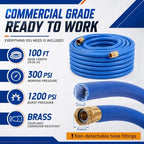 Sivak 3/4" x 100 ft Commercial Garden Hose 1200psi Lightweight Flexible - Image 2
