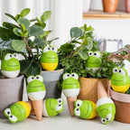 Yardwe 4pcs Frog Shaped Ceramic Plant Waterer with 140ml Xmas - Image 2