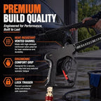 Duraaamo 5000 Psi Hot Water Pressure Washer Gun (up to 300°f) with Vented Lance, 15 Gpm High Pressure Spray Gun, 3/8" Inlet, M22 Outlet, Stainless Steel Lance for Industrial Cleaning - Image 5