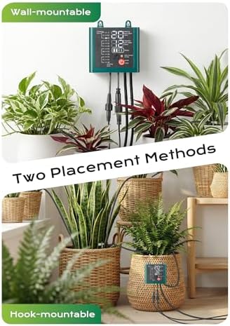 Solar Drip Irrigation System with USB Charging, Indoor Outdoor Plant Watering Devices for 15 Potted Plants, Automatic Watering System IP44 Waterproof 2200mAh for Garden Farm Greenhouse(Green) - Image 5