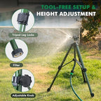 RESTMO 2 Pack Adjustable Full Metal Tripod Sprinklers for Yard Large Area - Image 6