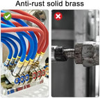 uxcell 5pcs Brass Tee Barb Fittings, 3-Ways Tee 3/4" x 3/4" x 3/4" Barbed Hose Reducer, Tee Brass Barb Fitting Reducer with 15pcs Hose Clamps for Water Fuel Air - Image 6