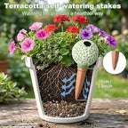 4-Pack Terracotta self-Watering Stakes for Indoor Plants - Image 2