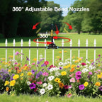 Raised Bed Irrigation Set with 1/4 Inch Tubing, Flexible Nozzle Tubes and Fittings for Home Yard Watering Layouts Drip Watering Set Irrigation Hose Garden Mist Adjustable Nozzle Fast Fit Tubing - Image 7