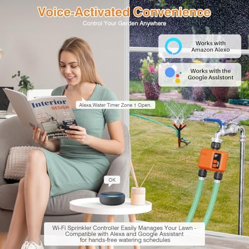 WiFi Sprinkler Timer 2 Zone, Smart Water Timer for Garden Hose Irrigation - Image 3