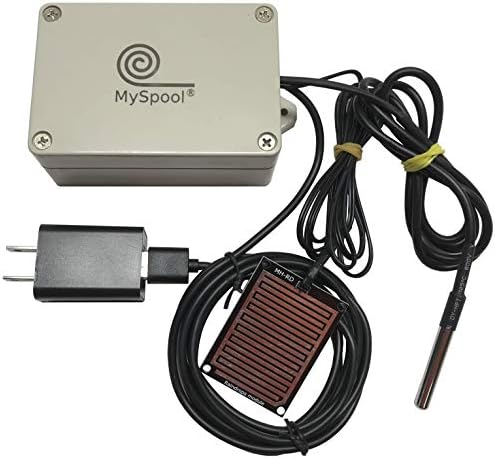 Water and Temperature Alert with Text Message and Email Notifications, Dual sensors by MySpool
