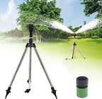 Rotating Tripod Sprinkler, 360 Degree Automatic Rotating Irrigation Watering Sprinklers, Telescoping Tripod Sprinkler for Large Area, Yard, Garden, Lawn, Household Automatic Irrigation System (1 PCS) by AIIONP