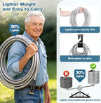 Rcfunkid Garden Hose 100FT No-Kink Metal Hose With 10 Function Nozzle Tough - Image 4