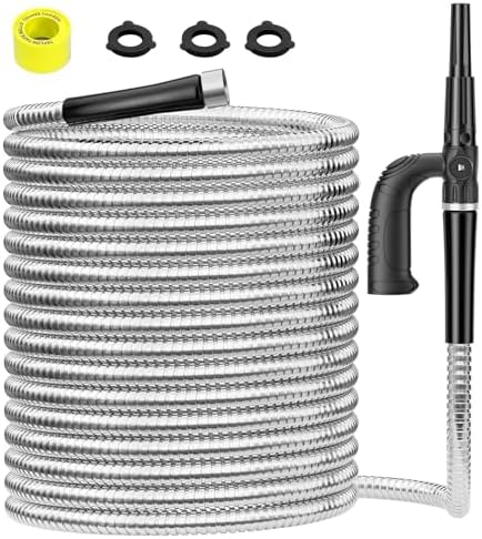 SPECILITE 100ft 304 Stainless Steel Metal Garden Hose with Independent Grip by SPECILITE