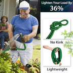 100 ft Expandable Garden Hose-2026 Newly Upgraded Expanding Garden Hoses with 10 Function Spray Nozzle, Extra Strength Fabric, Leak-Proof, Lightweight, Kink-Free Flexible Retractable Hose(Green Black) - Image 6