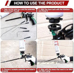 2 Pcs Professional Foam Spray Gun, with 4 long Nozzles,tubular - Image 5