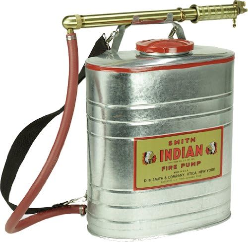 Indian 179014-1 Galvanized Fire Pump, 5-Gallon, Metallic by IndianFirePumps