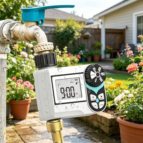 Programmable Digital Irrigation Controller for Yard Sprinkler Setup Sturdy Brass Connection Simple LCD Panel Intelligent Watering Clock - Image 7
