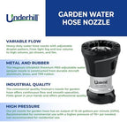 Underhill Magnum UltraMAX Premium PRO Series-Full Throttle 1 Inch Garden Water Hose Nozzle, Sprayer, Jet, Metal and Rubber, Adjustable, NG600-SFH-10 - Image 3