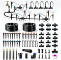 230FT Drip Irrigation System, Garden Watering Kit with 33FT 1/2 in Main Tube, 197FT 1/4 in Tube, 40 Adjustable Emitters, Misters and Sprayers for Raised Beds Greenhouse, Size: 230FT by Apgooface
