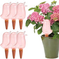 Bird Modelling Automatic Watering Device, Decorative Plant Waterer Bird Shape for Indoor Outdoor, Self Watering Spikes for Potted Plants, Irrigation Watering Stakes for Garden (Pink Bird-6pcs) by OEKYTOY