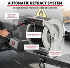 Diesel Fuel Hose Reel 1" x 50', Retractable with Nozzle - Image 3