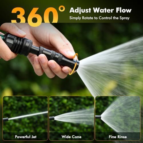 [4 Pack] RESTMO Hose Nozzle, Heavy Duty Garden Hose Sprayer for Outdoor - Image 4