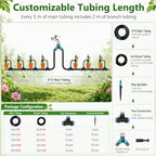 Portable Quick Connect Drip Irrigation System with Adjustable Sprinkler Nozzles for Efficient Watering, Garden, Lawn & Plant Care - Easy Setup & Customization - Image 2
